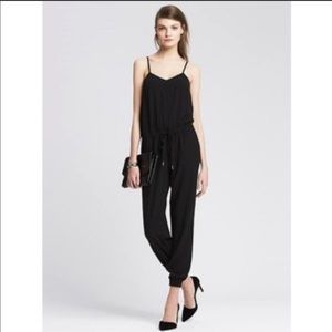 Banana Republic Black Spaghetti Strap Jumpsuit